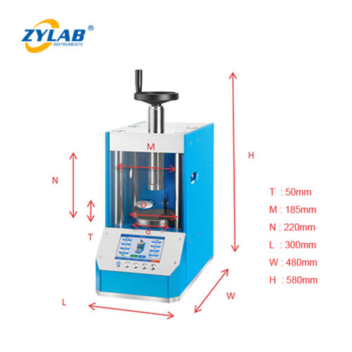 Dimensional Diagram of the 60-ton Automatic Powder Pellet Press