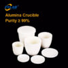High Form Large-Capacity Alumina Crucible with Lid