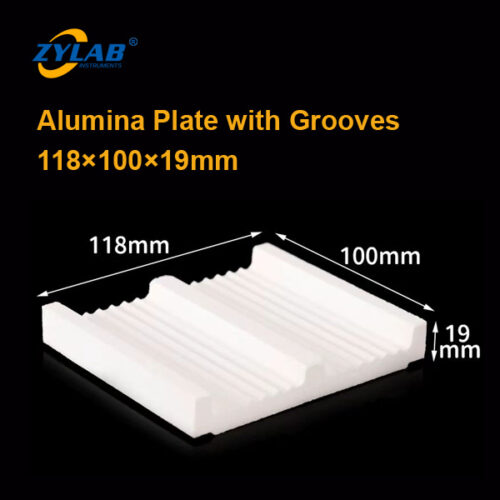 118×100×19 Alumina Plate with Grooves