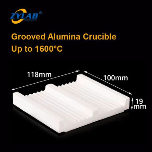118×100×19 Grooved Alumina Crucible