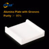 Alumina Plate with Grooves – High-Temperature Firing Support