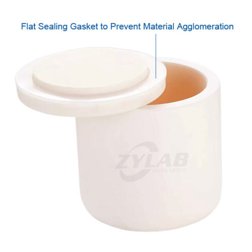 Alumina Planetary Ball Mill Jar with Flat Sealing Gasket