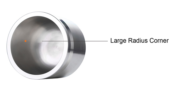 Stainless Steel Planetary Milling Jar with Large Radius Bottom