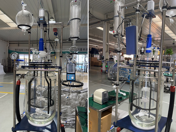 Customized 100L Double Wall Glass Reactor