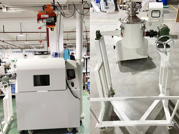 ZYLAB 40L Pilot-Scale Planetary Ball Mill with Lifting and Discharging Trolley