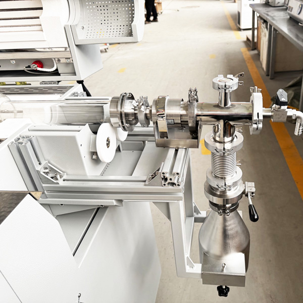 1200°C Rotary Tube Furnace with Automatic Material Collection System 1200°C Rotary Tube Furnace with Automatic Material Collection System